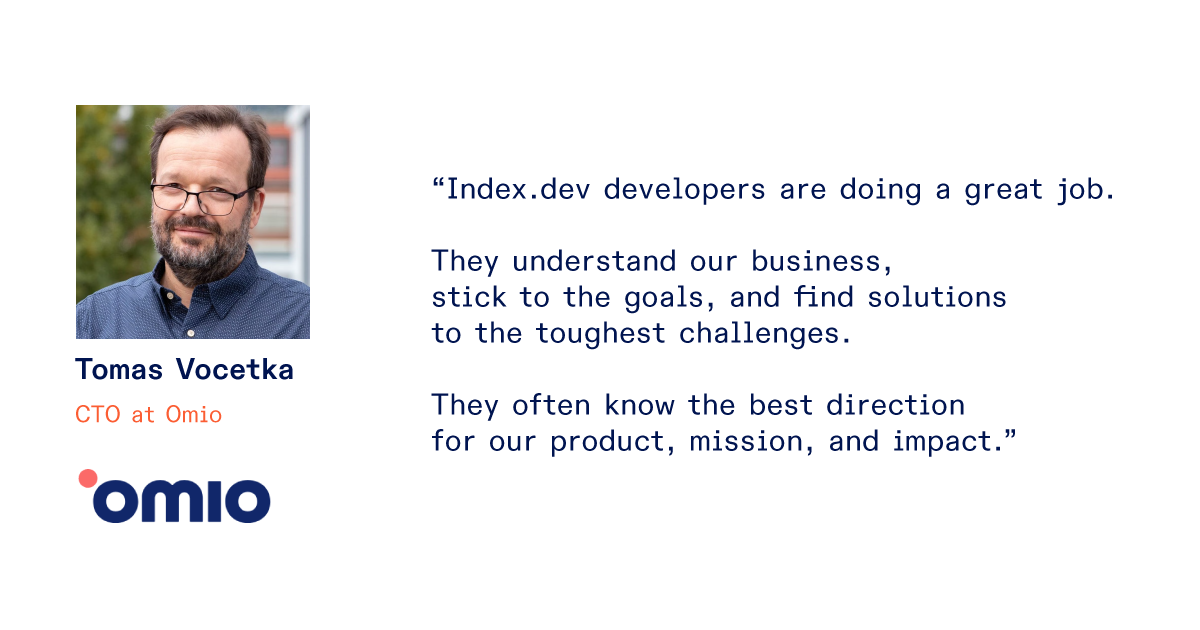 A testimonial from Omio CTO, Tomas Vocetka