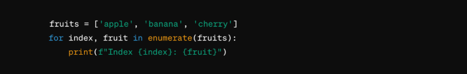 What is enumerate function in Python and how does it work?