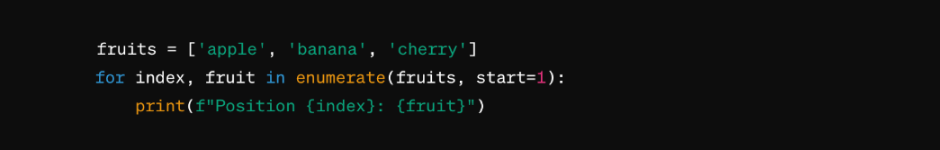 What is enumerate function in Python and how does it work?