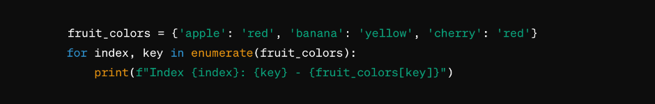 What is enumerate function in Python and how does it work?