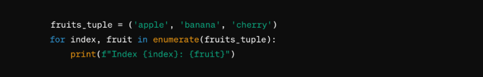 What is enumerate function in Python and how does it work?