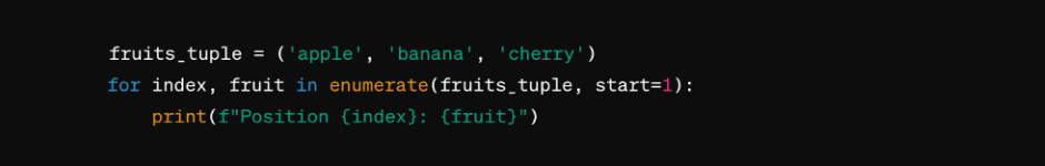 What is enumerate function in Python and how does it work?