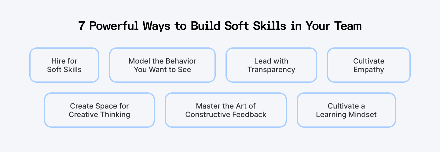 Build Soft Skills in Team.