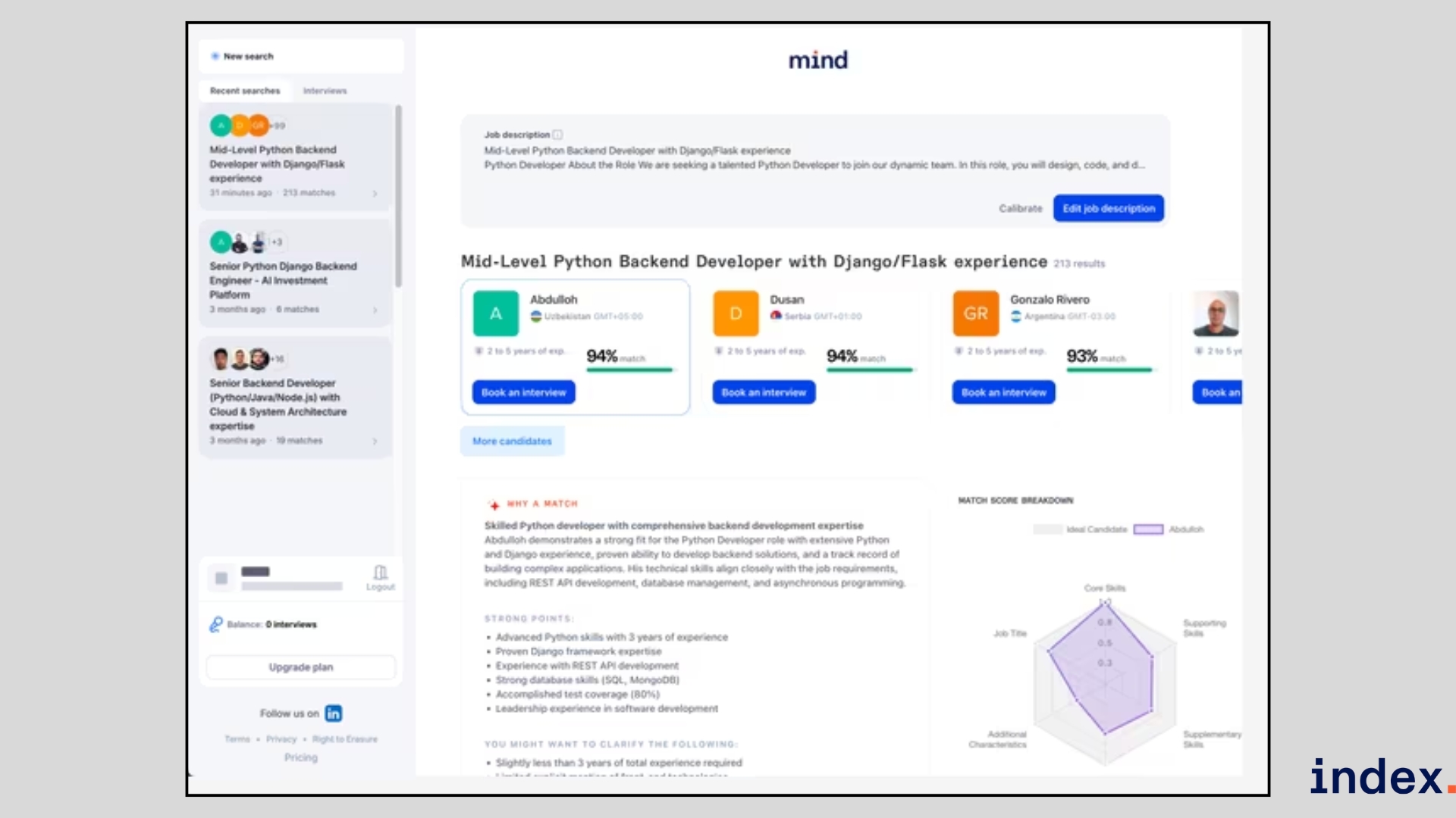 how to inserst job description in mind