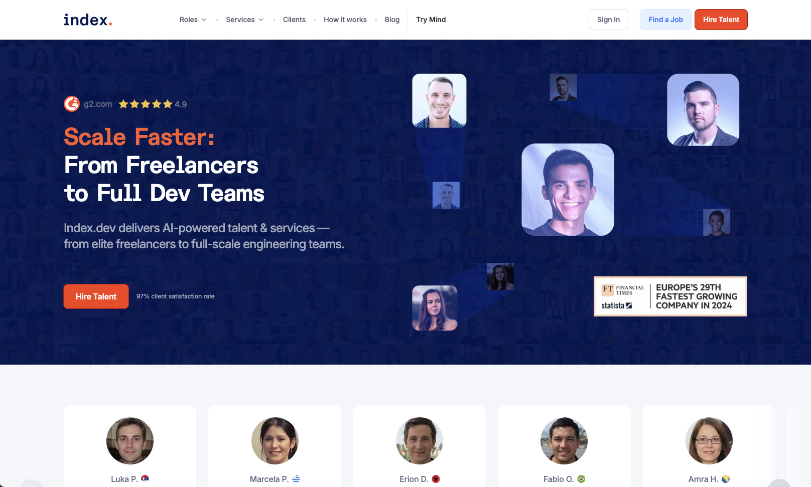 index.dev tech recruitment platform