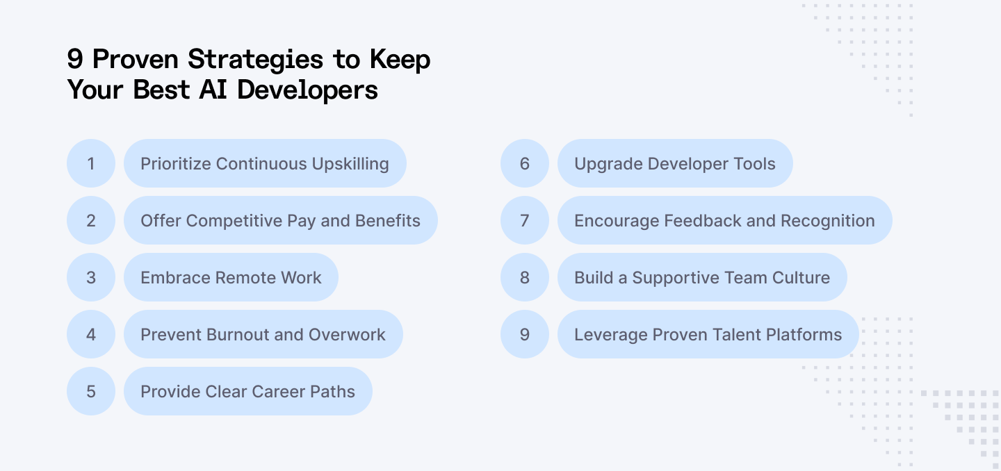 9 proven strategies to keep your best AI developers