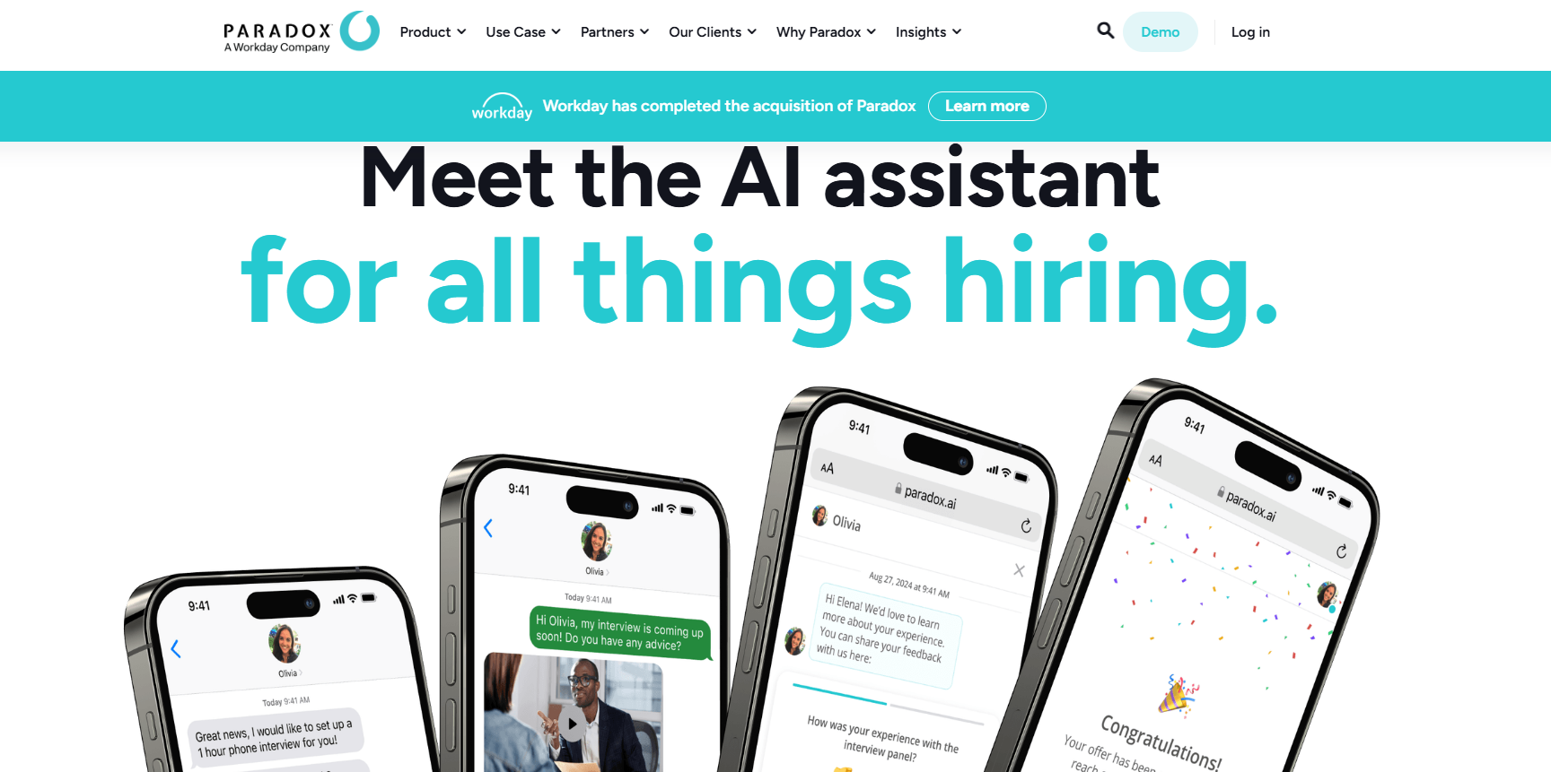 Paradox AI hiring assistant