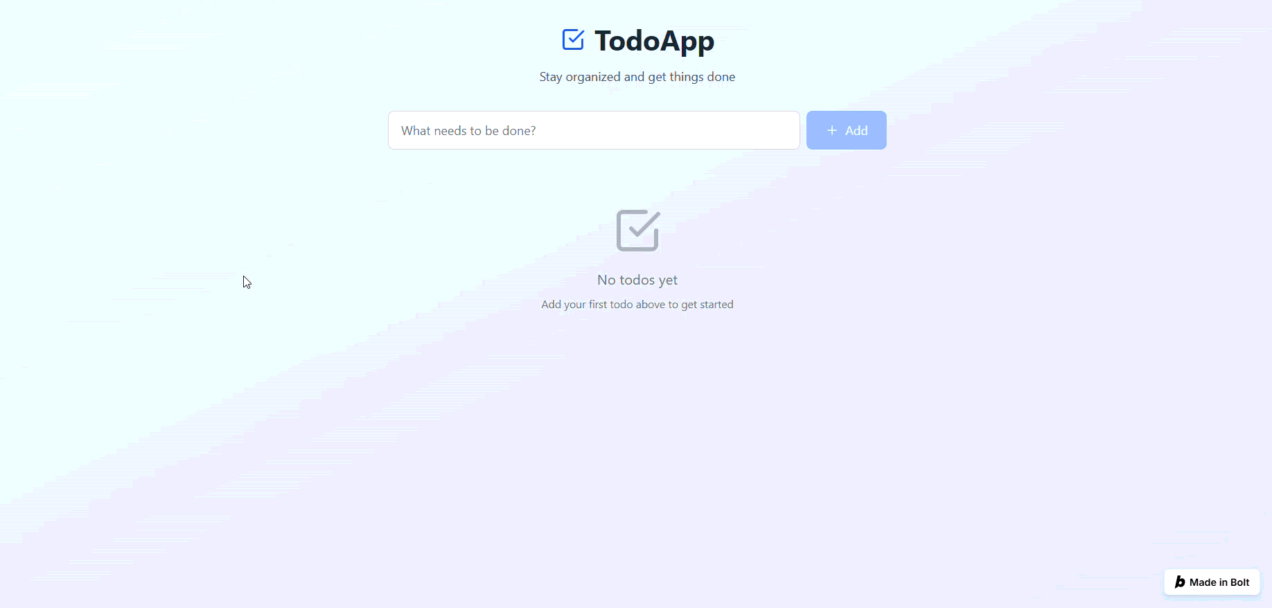 Bolt.new task: Create a tasklist