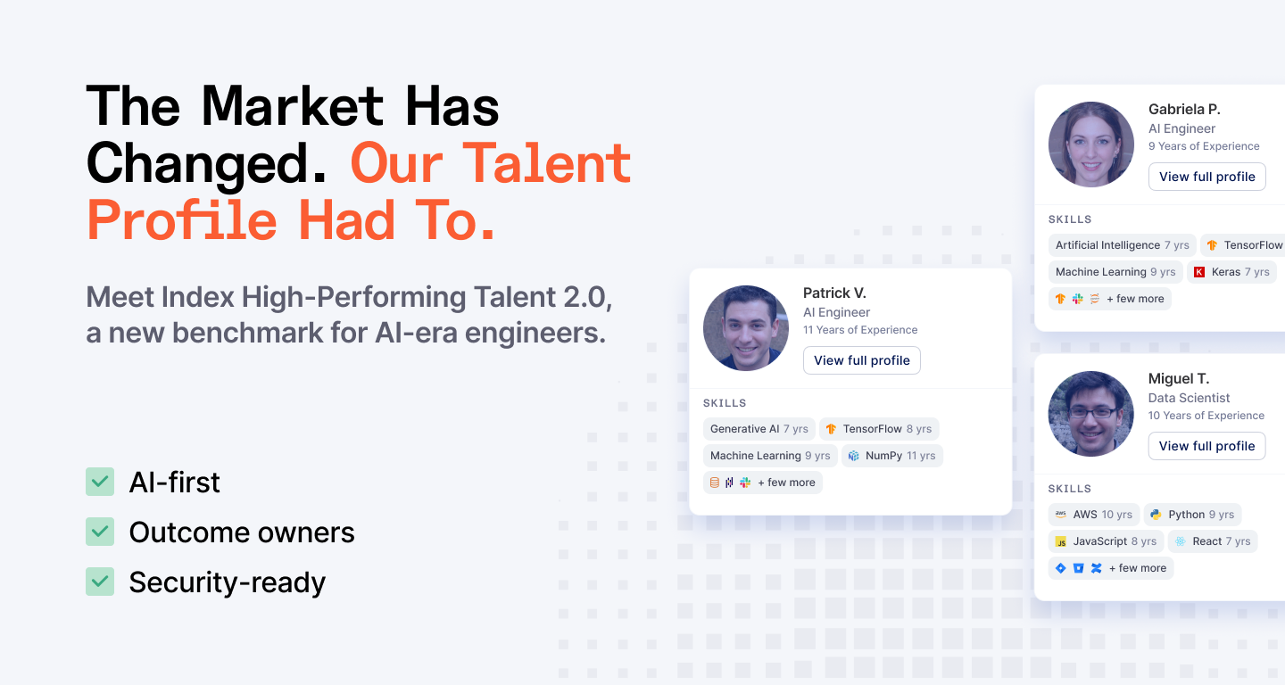 Index.dev High Performing Talent Profile 2.0, a new benchmark for AI-era engineers