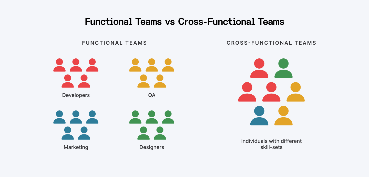 Functional vs cross-functional teams